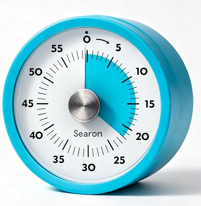 Searon Magnetic Visual Kitchen Timer, 60 Minute Countdown Timer by Searon
