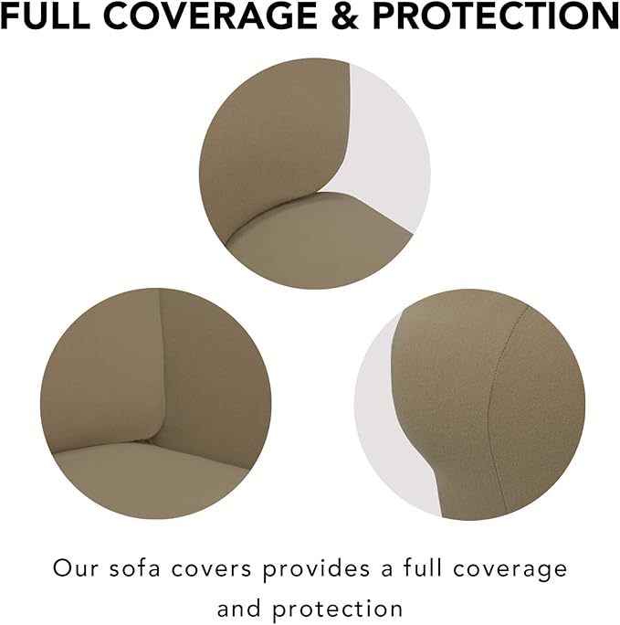 PureFit Super Stretch Sofa Slipcover – Spandex Non Slip Soft Couch Sofa Cover - Image 3