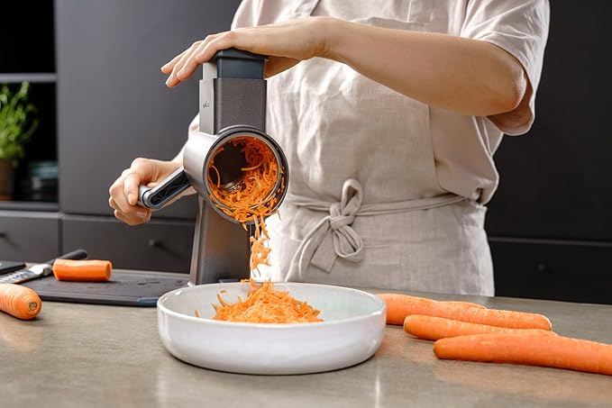 Zyliss E900060 Julienne Drum Grater, Stainless Steel, Slice Fruit and