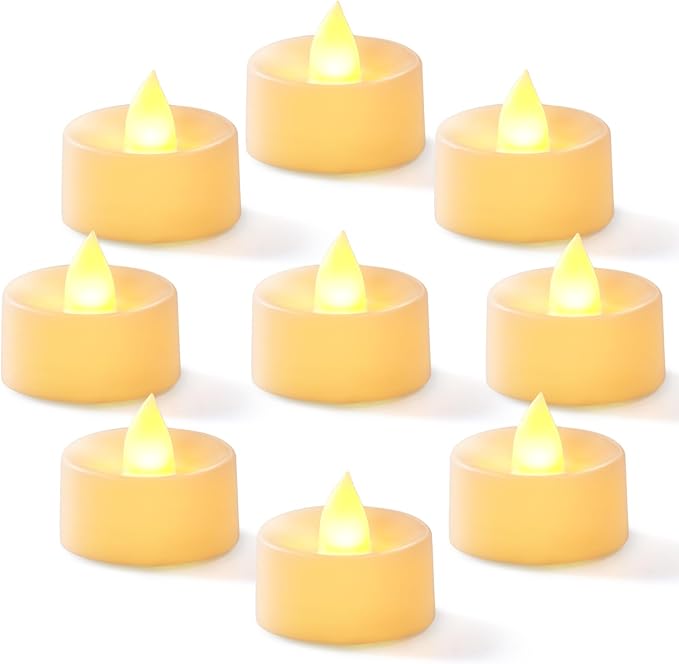Homemory 100-Pack Flameless LED Tea Lights Candles Battery Operated, 200+Hour...