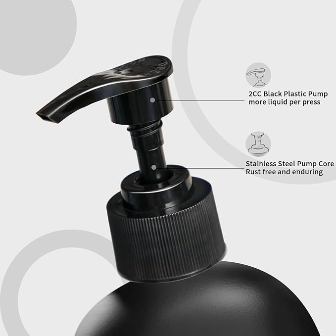 MOMEEMO Soap Dispenser Set 2 Pack, Contains Dish and Hand Soap Dispenser - Image 4