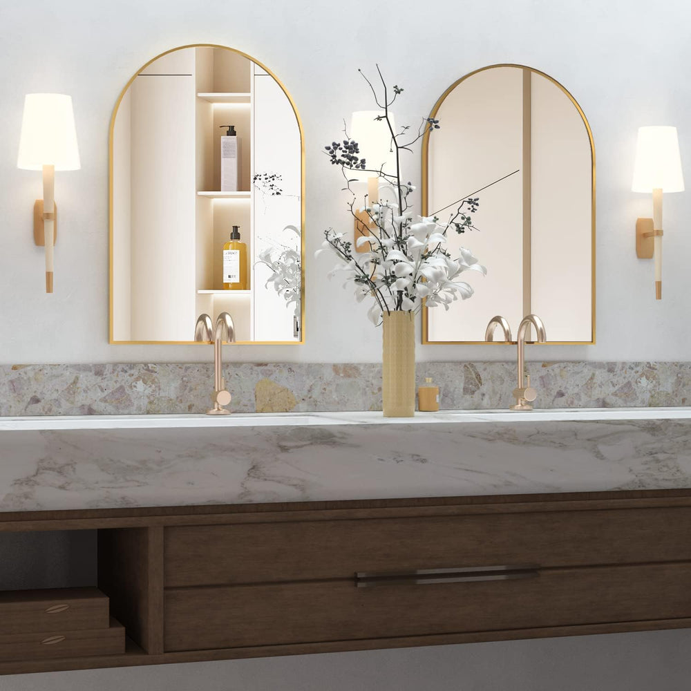 Wall Mounted Mirror, Arched Wall Mirror for Bathroom, 20"x30" Arch ...
