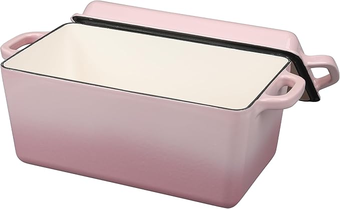 EDGING CASTING Enameled Cast Iron Dutch Oven, Oblong Bread Oven