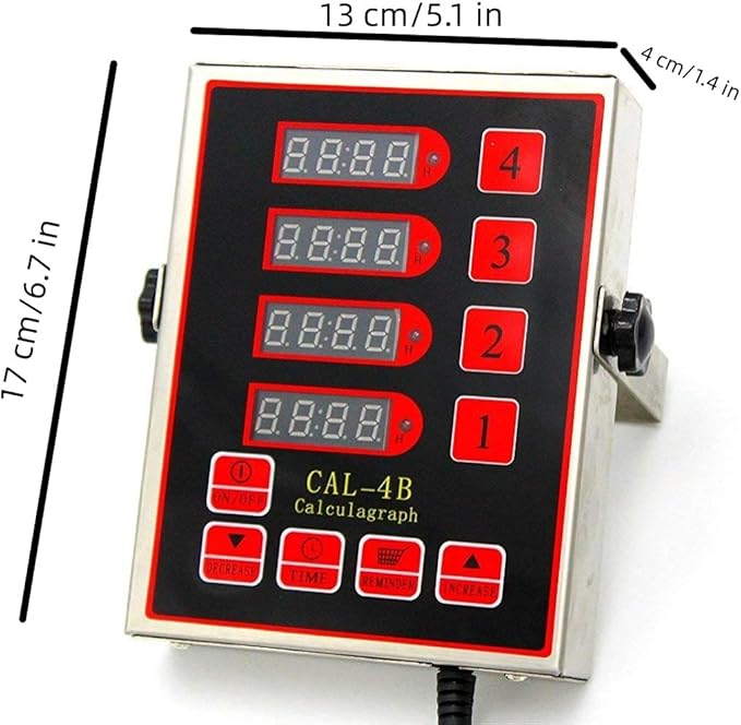 Commercial 4 Channel Kitchen Timers Digital Restaurant Timer Professional Multi - Image 2