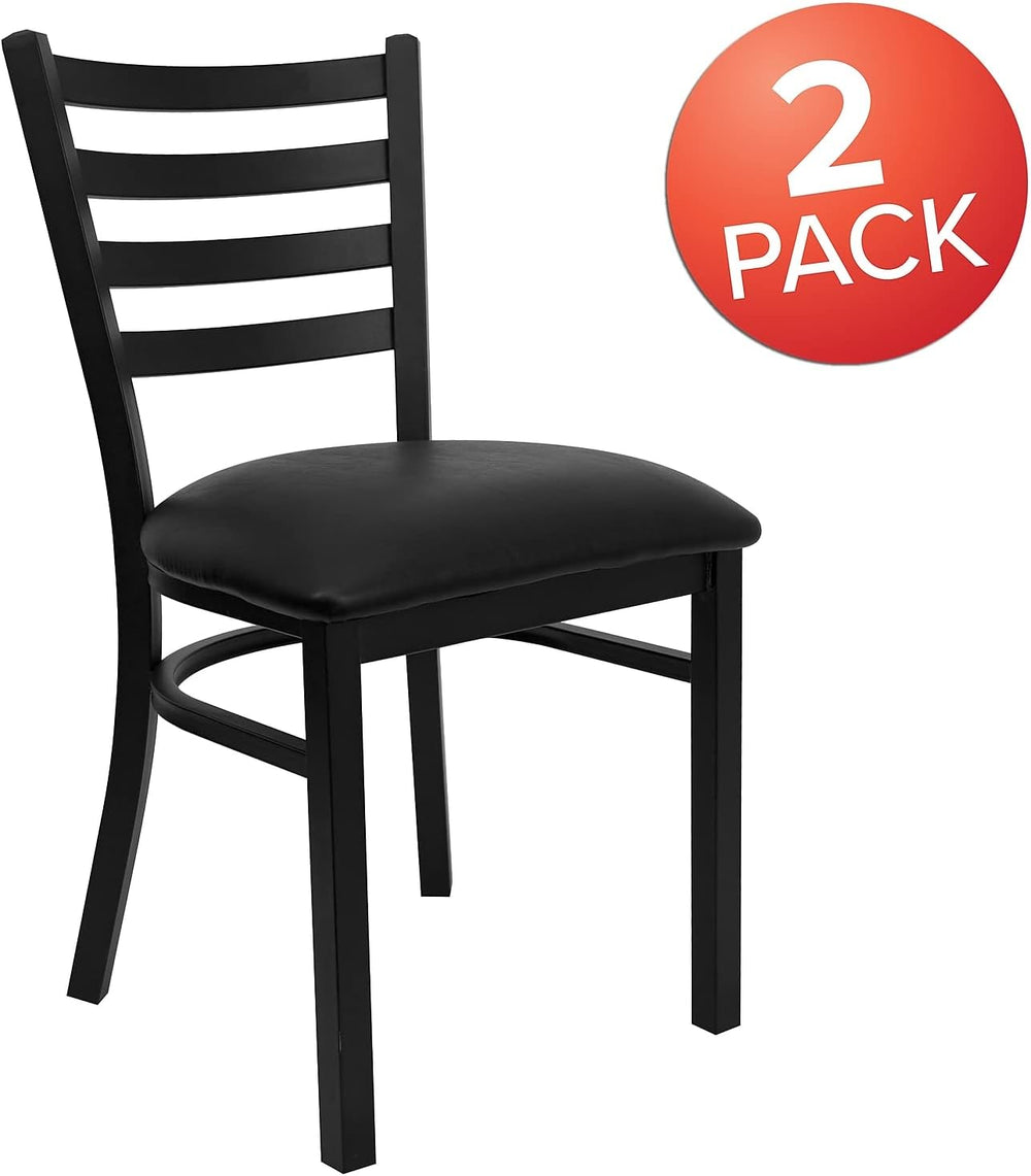 Flash Furniture Hercules Series Commercial Ladder Back Restaurant Chairs, Mod...