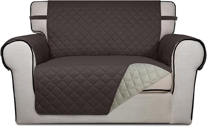 PureFit Reversible Quilted Sofa Cover, Water Resistant Slipcover Furniture by PureFit