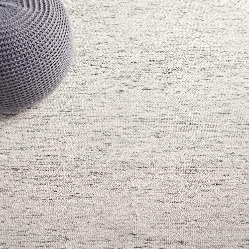 SAFAVIEH Abstract Wool Area Rug 5'x8', Modern Grey & Ivory ABT478F
