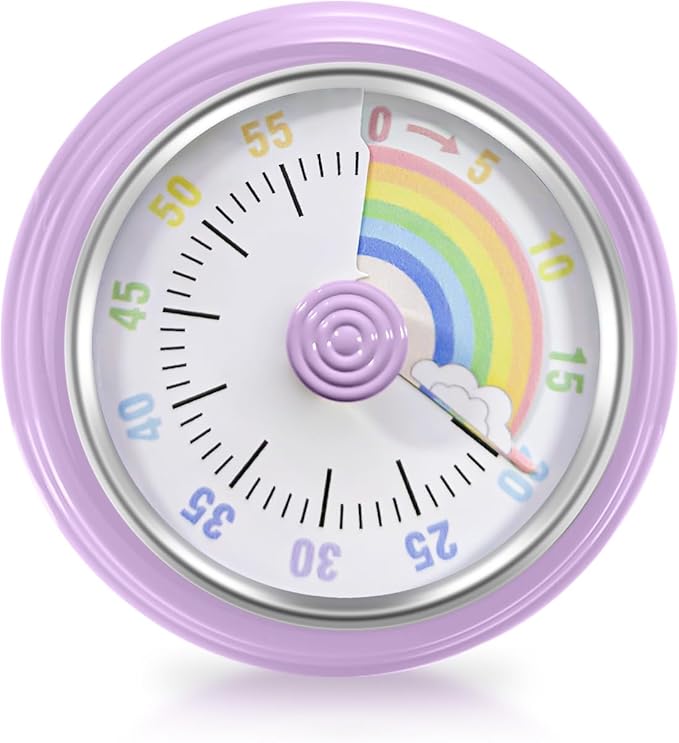 Visual Timer for Kids Rainbow Kitchen Timer by Teeloray