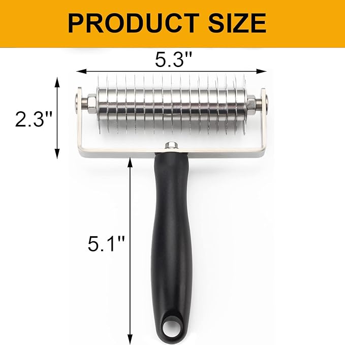 Pastry Lattice Roller Cutter, Stainless Steel Multi-Wheel Dough Cutter - Image 5