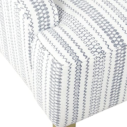 HomePop Swoop Arm Accent Chair - Ivory Stripe