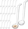 Coloch 20 Pack 1oz Plastic Small Ladle, 7 Inch Clear Mini Ladle Long Handle by Coloch