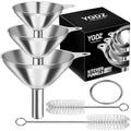 Kitchen Funnels for Filling Bottles, YGDZ 3pcs Small/Medium/Large Food Grade by YGDZ
