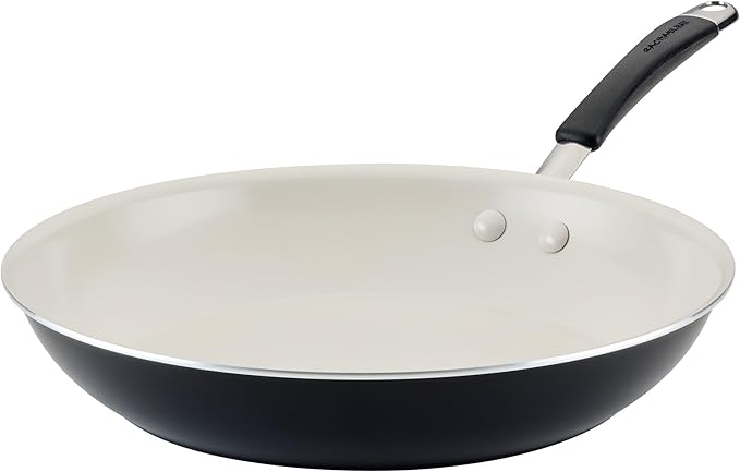 Rachael Ray Cucina Ceramic Nonstick Frying Pan/Skillet, 12.5 Inch Non Stick by RachaelRayKitchenware