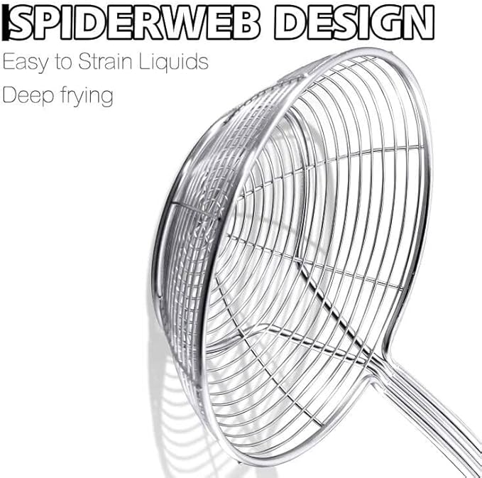 Anaeat Stainless Steel Spider Strainer Skimmer - Image 3