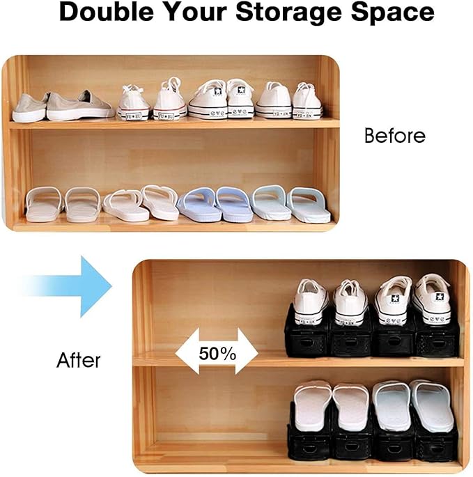 Neprock Closet Shoe Organizer, Shoe Storage Organizer Shoe Rack (36 Pack)