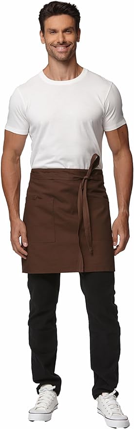 Unisex Waist Apron Half Bistro Apron Server Aprons - Image 5