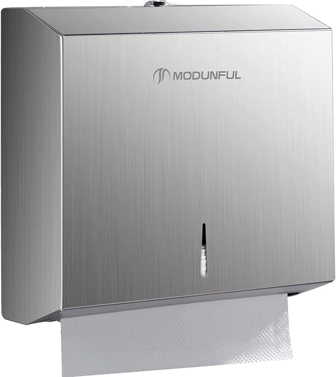 Paper Towel Dispenser Wall Mount: Large Capacity Commercial Paper Towel Holder by modunfulbathroom