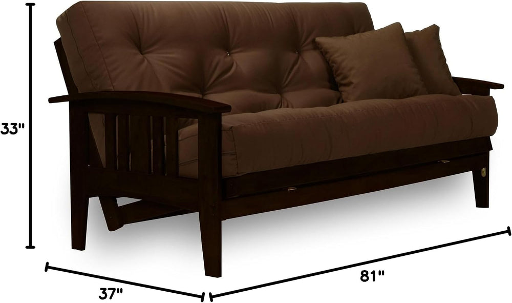 Nirvana Futons Westfield Rich Espresso Futon Frame (Available in Full or Quee...