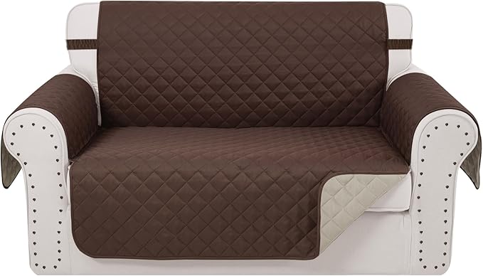 Reversible Loveseat Sofa Covers Couch Cover Furniture Protector by LuxshareHome