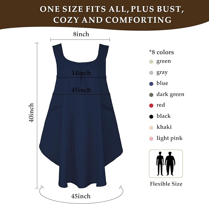 Apron for Women with Pocket Cotton Linen, Japanese Cross Back Apron for - Image 2