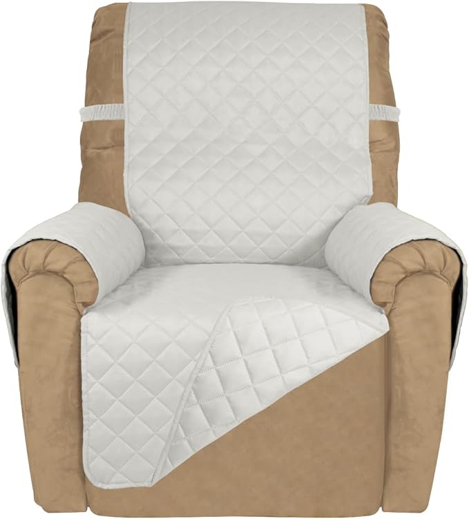 PureFit Reversible Quilted Sofa Cover, Water Resistant Slipcover Furniture by PureFit