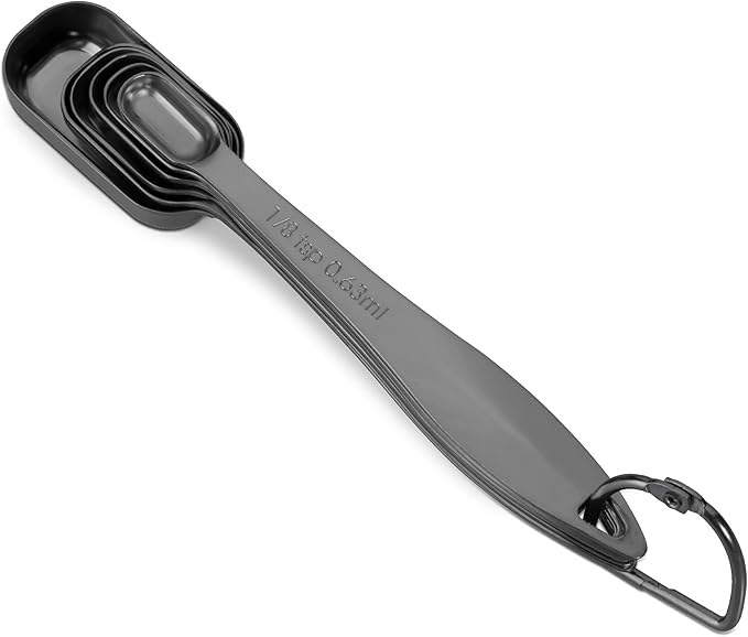 Accurate 18/8 Stainless Steel Measuring Spoons, Heavy Duty Good Handle Set of 6 - Image 4