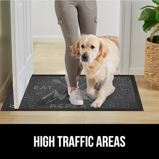 GORILLA GRIP 100% Waterproof All-Season WeatherMAX Doormat, US Designed Natural - Image 6