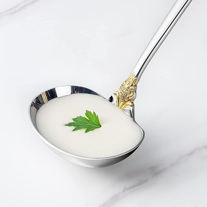 KEAWELL Luxury Gravy Ladle, 18/10 Stainless Steel, Small Gravy Spoon - Image 7