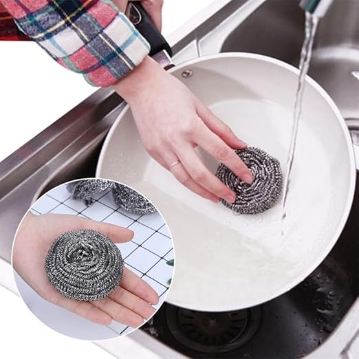 KTOJOY 6 Pack Stainless Steel Wool Scrubber, Scrubbing Scouring Pad, Steel Wool - Image 7