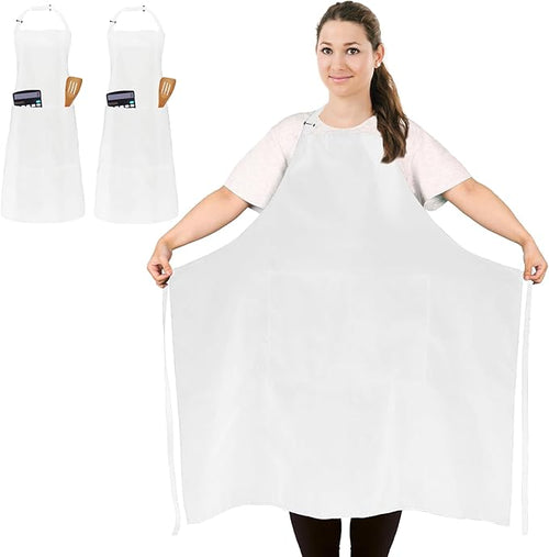 2 Pcs Plus Size Chef Apron, Unisex Professional Apron by FunChaos