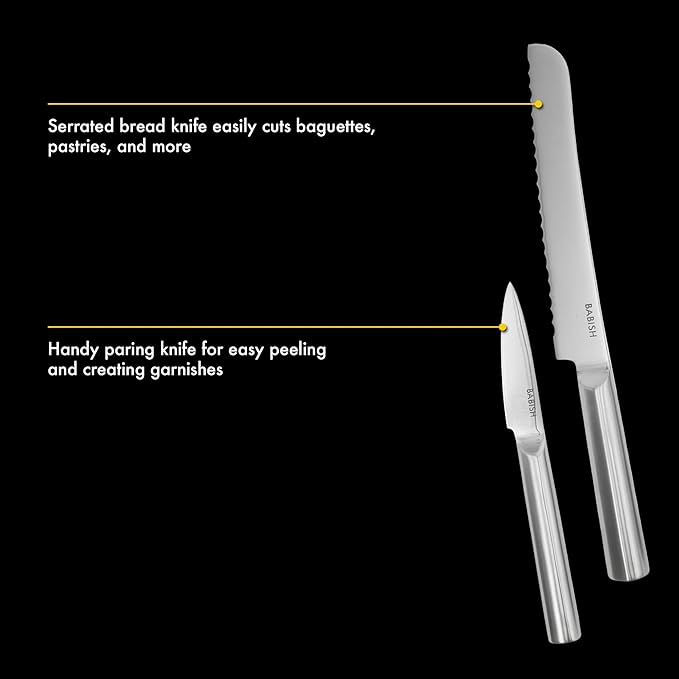 Babish High-Carbon 1.4116 German Steel 15 Piece Full Tang Forged Cutlery - Image 5