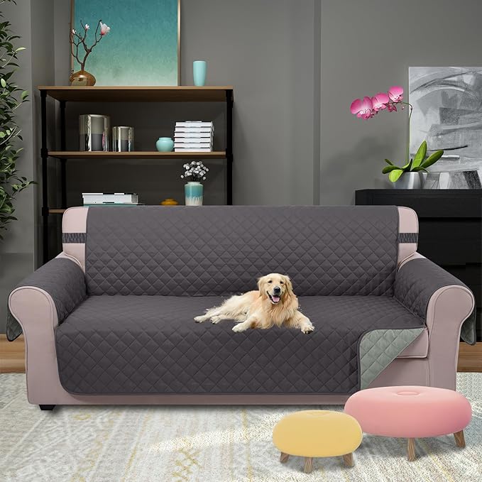 U-NICE HOME Large Sofa Cover Reversible Couch Cover - Image 2