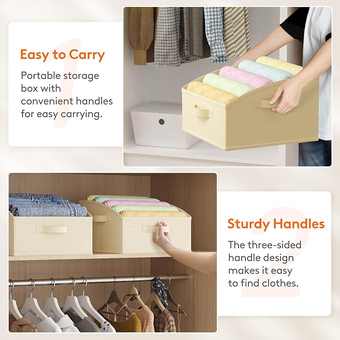 Lifewit Trapezoid Closet Storage Bins