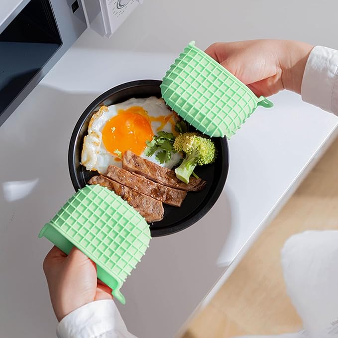 Mini Silicone Oven Mitts Set, Oven Mitts Heat Insulation, Oven Gloves - Image 2