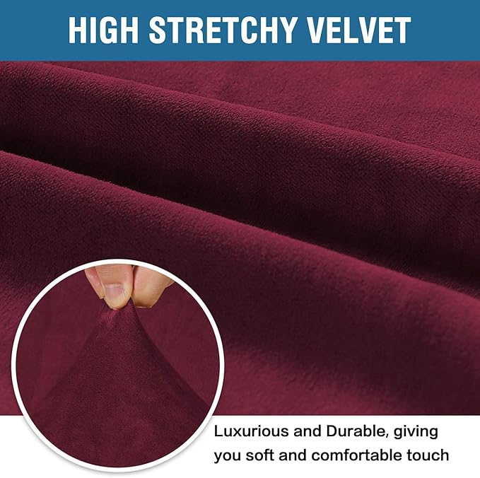 H.VERSAILTEX Stretch Velvet Sofa Covers - Image 3
