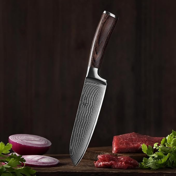 Wakoli EDIB 4-Piece Damascus Knife Set – Professional Kitchen Knife Set - Image 10