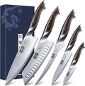 HOSHANHO 5 Pieces Knife Set, Japanese High Carbon Stainless Steel Kitchen Knife by HOSHANHO