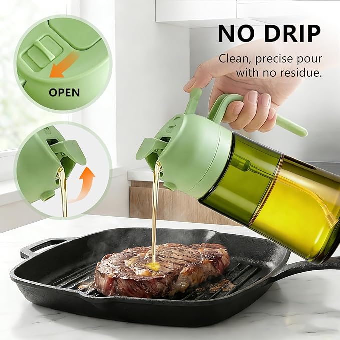Olive Oil Sprayer & Dispenser Bottle - Image 3