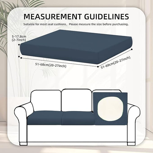 8Pcs Stretch Patio Cushion Covers, Outdoor Couch Covers Replacement, Outdoor - Image 2