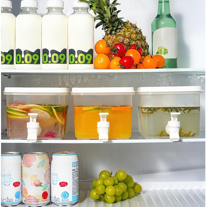 Beverage Drink Dispenser for Fridge, Plastic Beverage Dispenser - Image 5