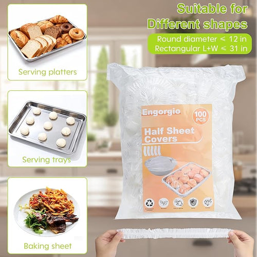 100pcs Extra Large Bowl Covers For Bread Proofing, Fits baking pans up to 13x18 - Image 2