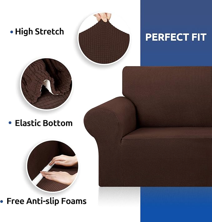 KEKUOU Stretch Oversized Sofa Slipcover 1 Piece Couch Sofa Cover Furniture - Image 6