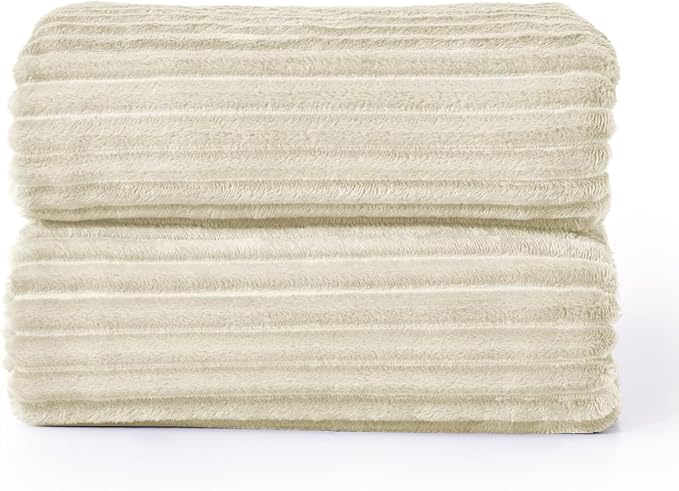 BEDELITE Fleece Blanket Queen Size – 3D Ribbed Jacquard Soft and Warm - Image 7