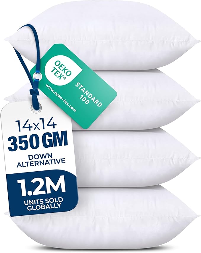 Utopia Bedding Throw Pillows – 14 x 14 Inches Down Alternative Pillows by UTOPIABEDDING