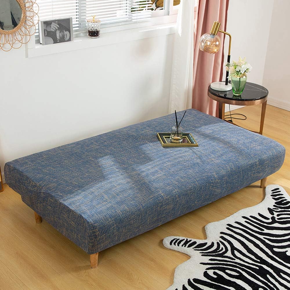 MIFXIN Stretch Armless Sofa Cover Futon Slipcover Elastic Spandex Folding Sof...
