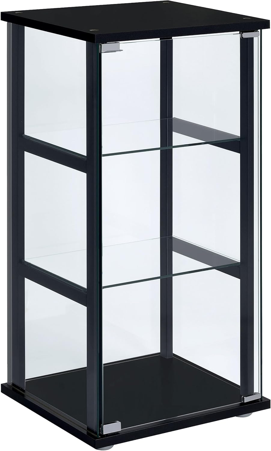 Coaster Home Furnishings Cyclamen 34-inch 3-Tier Clear Tempered Glass Curio C...