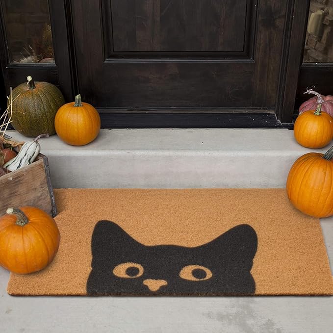 UINI Door Mat Outdoor Indoor Welcome Mats, Cute Cat Front Doormat, Non Slip - Image 7