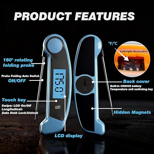 Meat Thermometer Digital Waterproof Instant Read Thermometer - Image 8