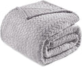 Exclusivo Mezcla Light Grey Fleece Queen Size Blanket by ExclusivoMezcla