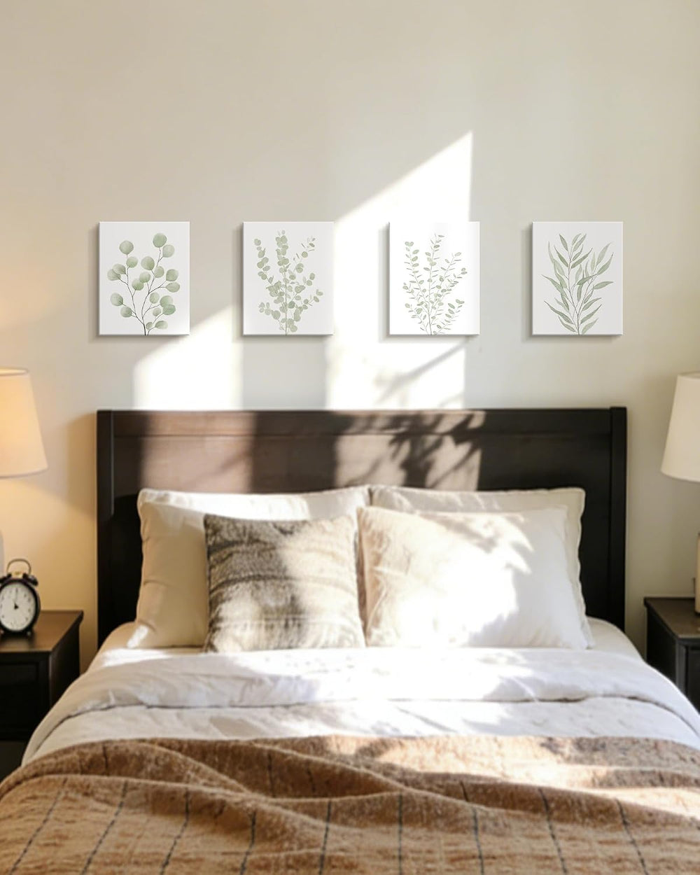 Drsoum Botanical Plant Framed Wall Art Boho Wall Decor for Bathroom Sage Gree...
